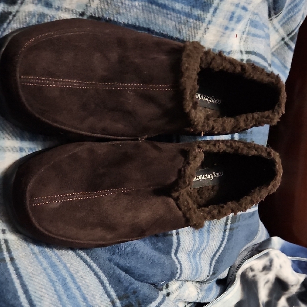 Comfortview Men's Dark Brown Slip-Ons